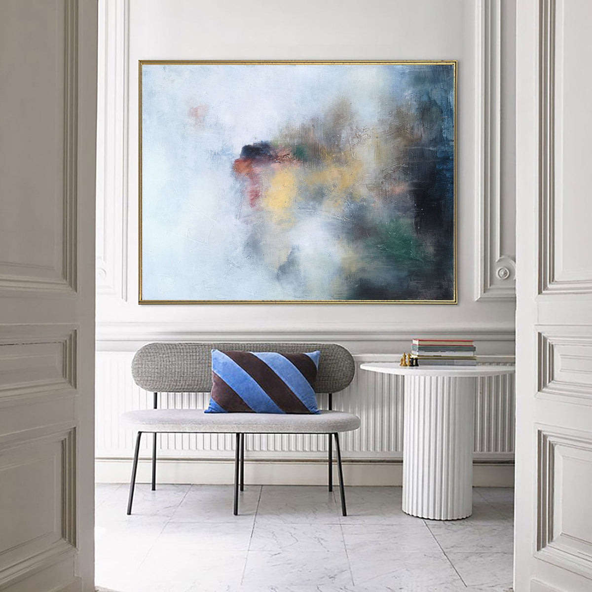Ethereal Abstract Oil Painting Horizontal Wall Art