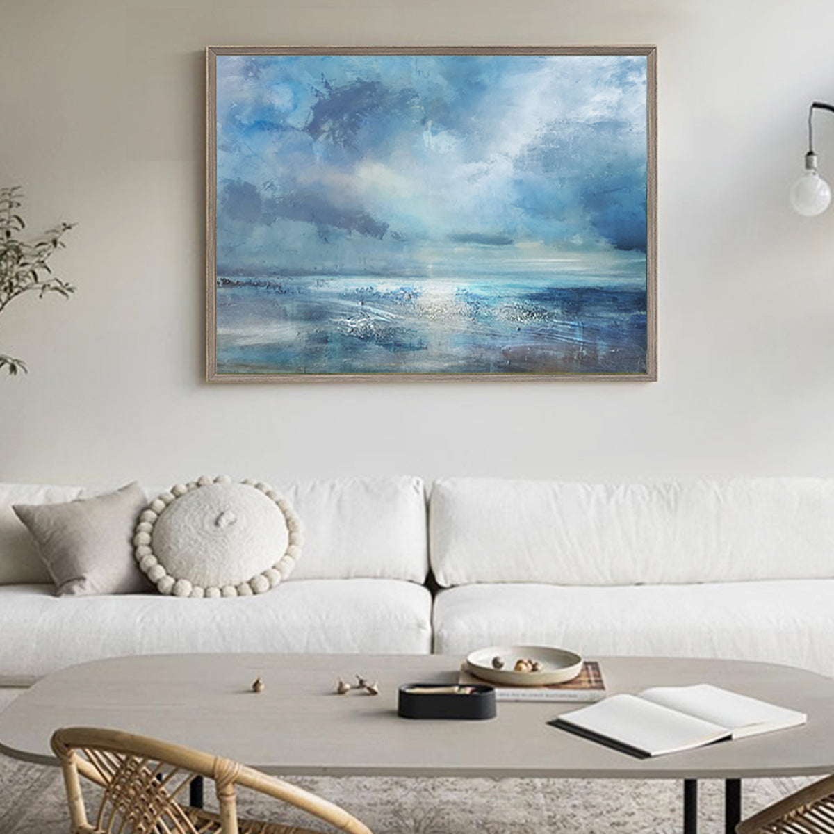 Luminous Seascape Painting Horizontal