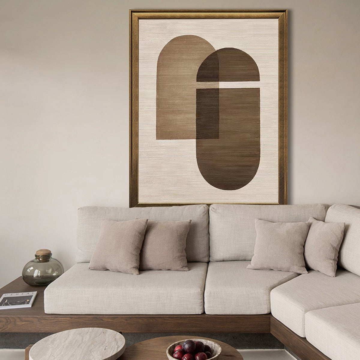 Zayne Earth Tone Arch Canvas Art