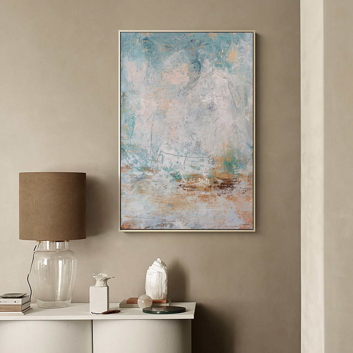 Coastal Tone Oil Painting Textured