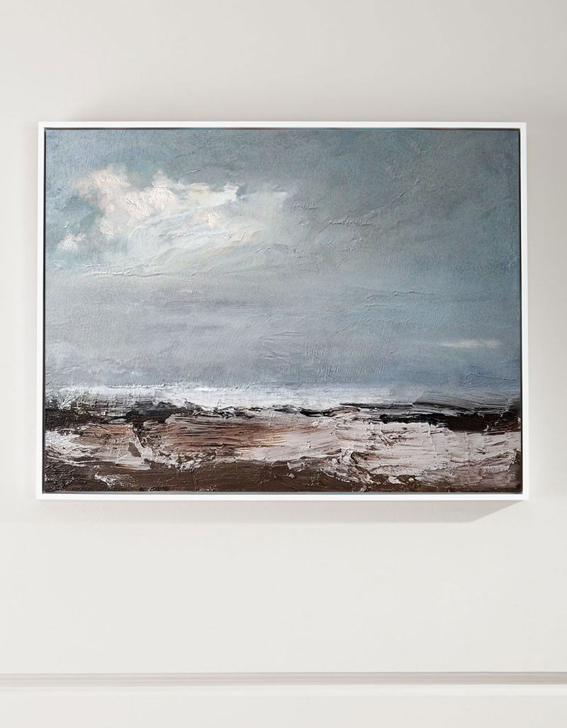 Seaside Scenery Abstract Painting