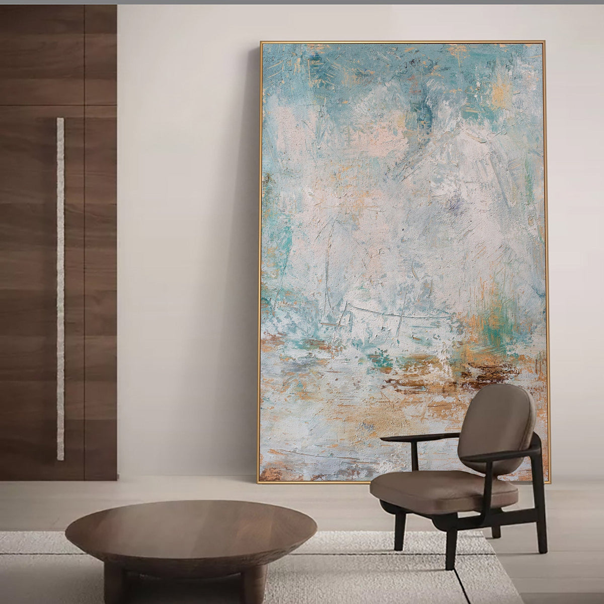 Coastal Tone Oil Painting Textured