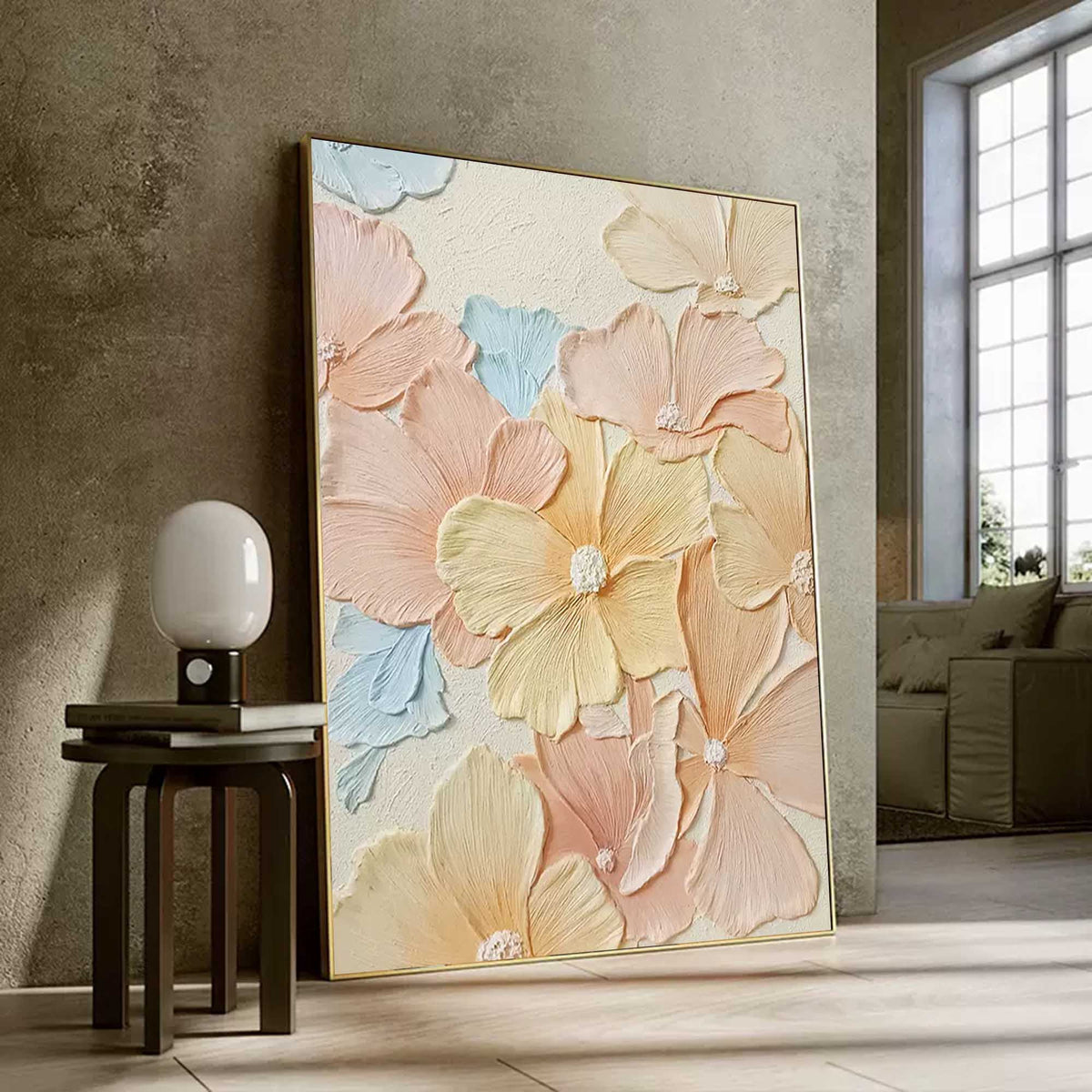 Wall Art Impasto Floral Surface Lush