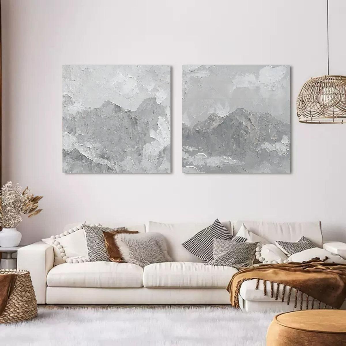 Wall Art Landscape Brown Serene Neutral