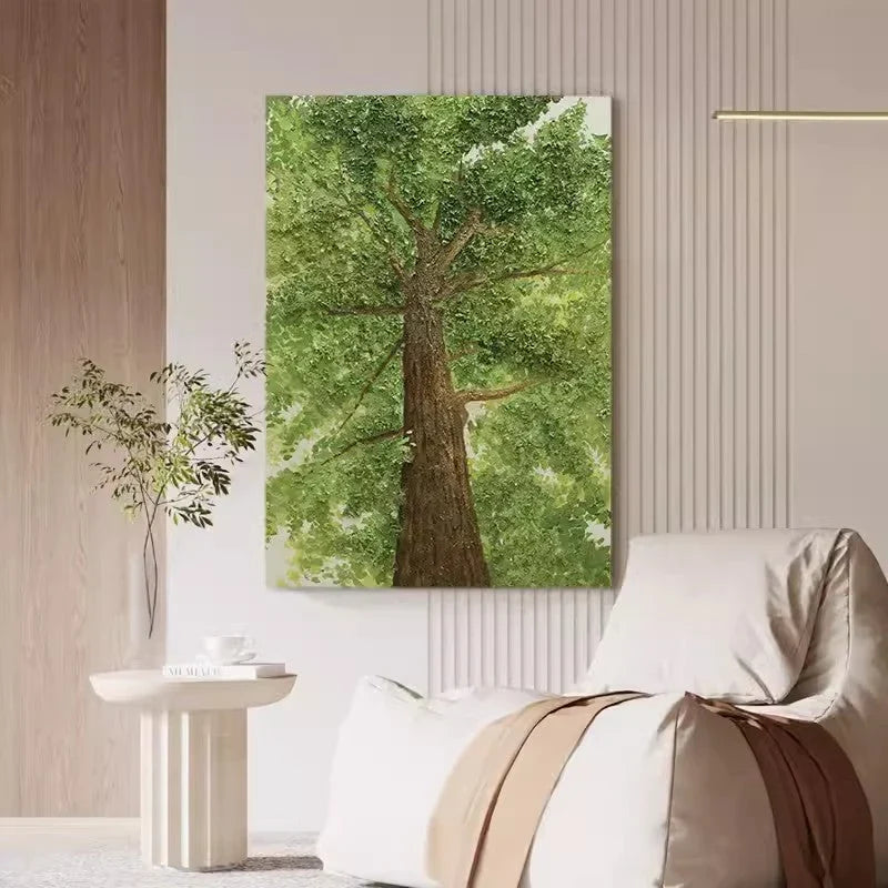Majestic Oak Tree from Below Painting