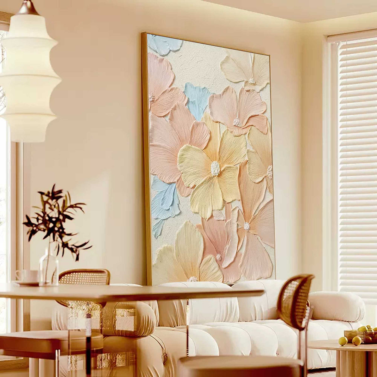 Wall Art Impasto Floral Surface Lush