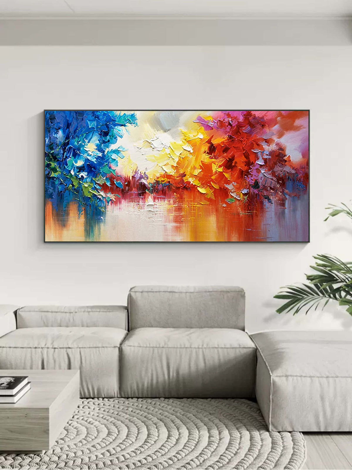 Vibrant Colorful Impasto Landscape Oil Painting