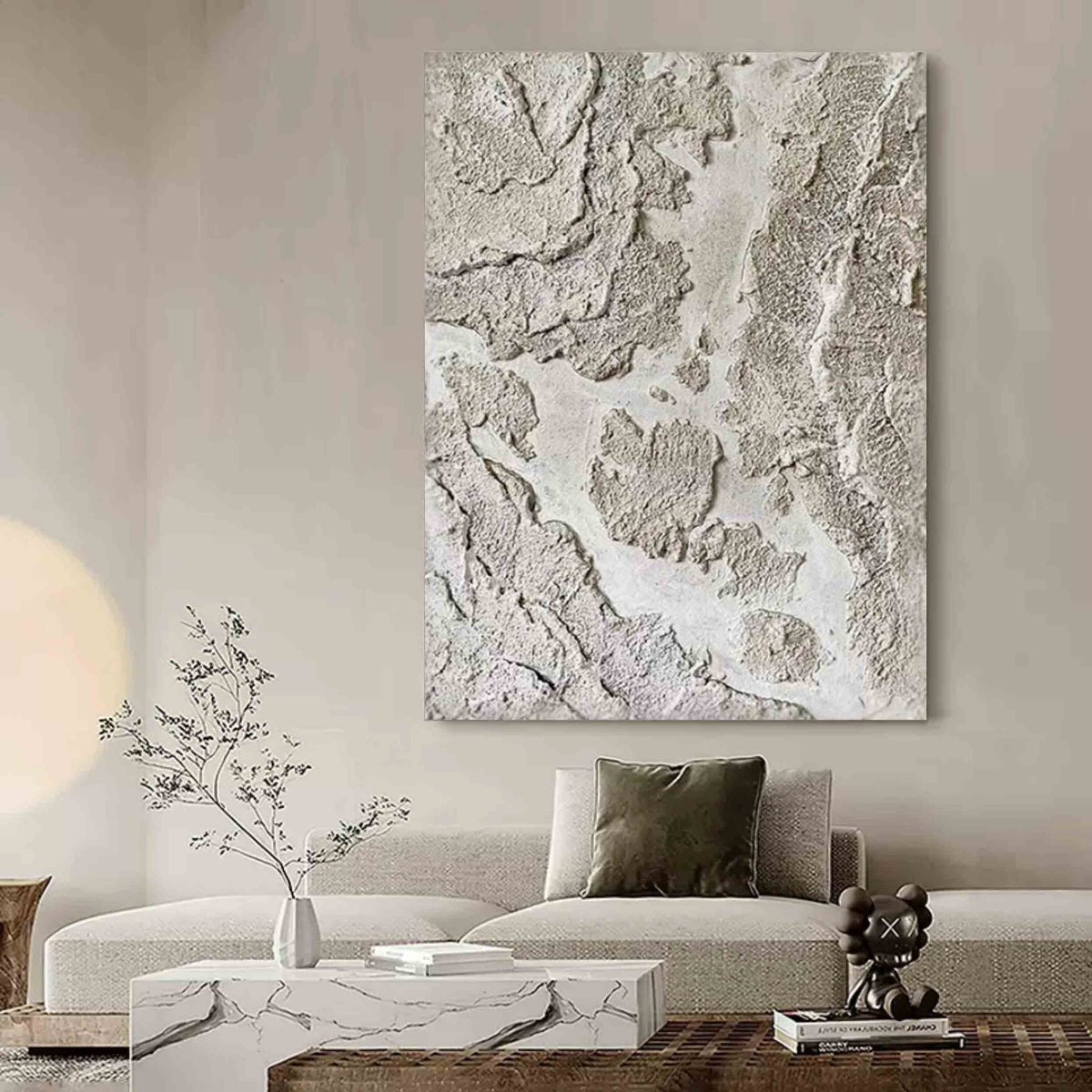 Wall Art Abstract Earthscape Natural Wabi-Sabi Linen