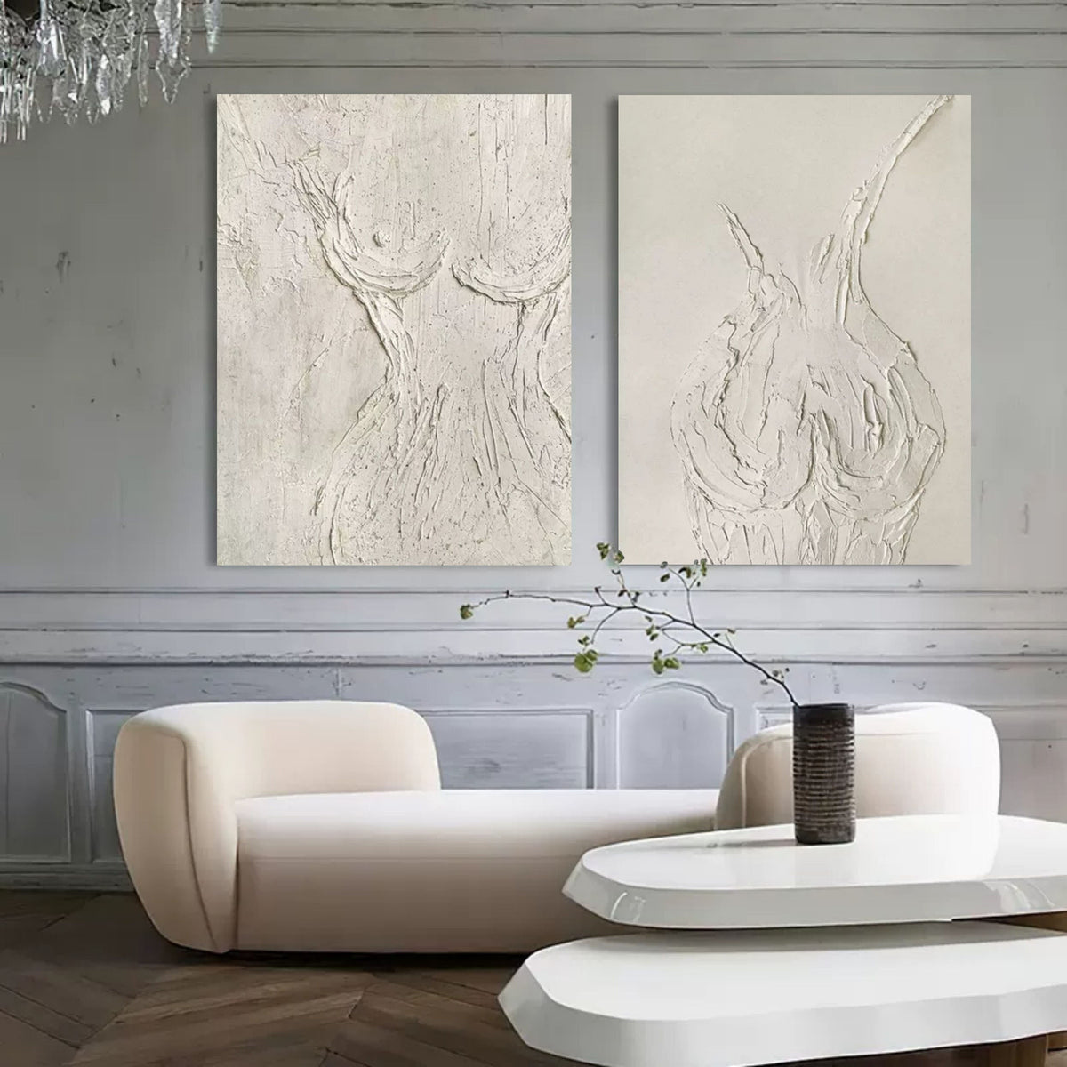 Wall Art Abstract Relief Serene Modern
