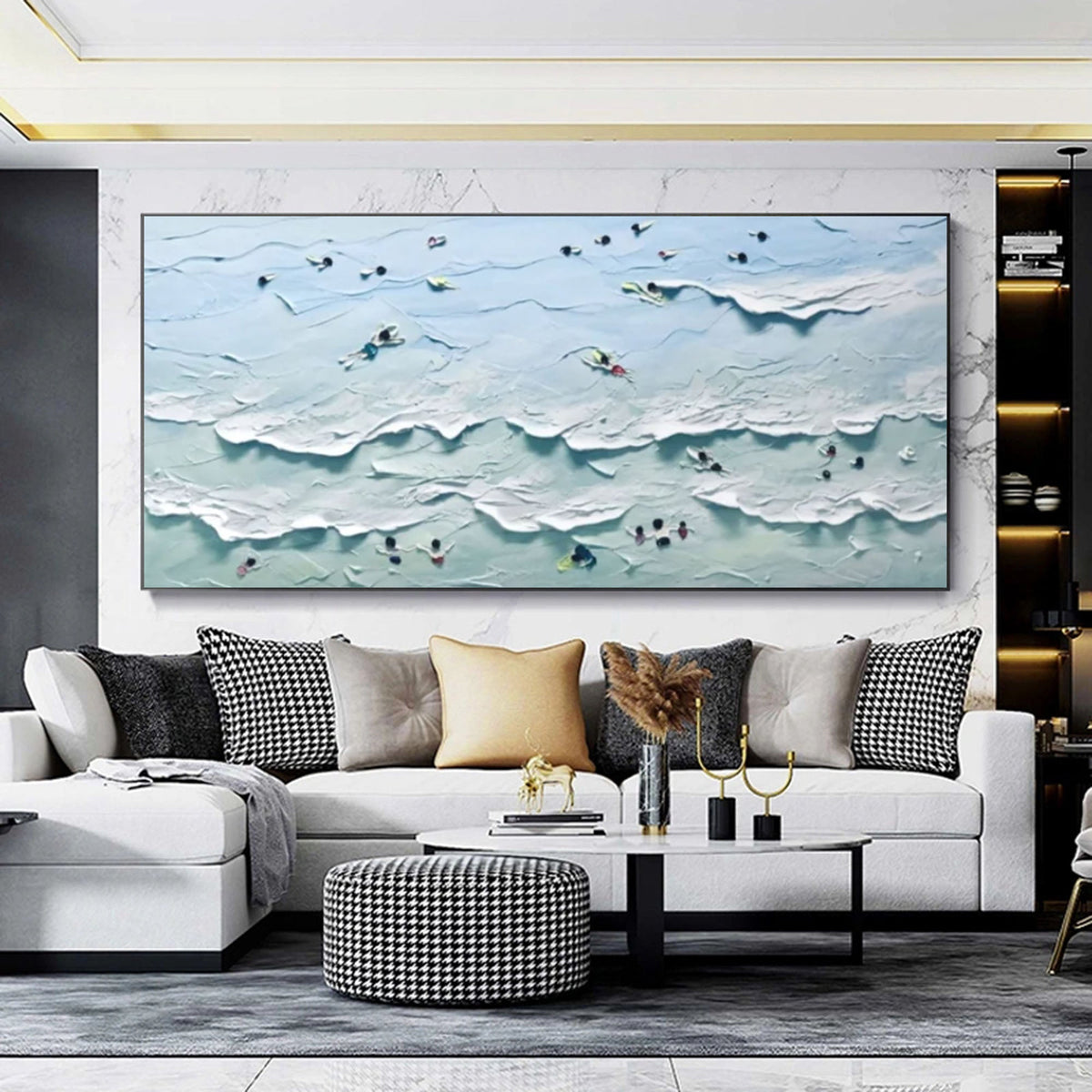 Wall Art Wave Abstract Playful Energetic