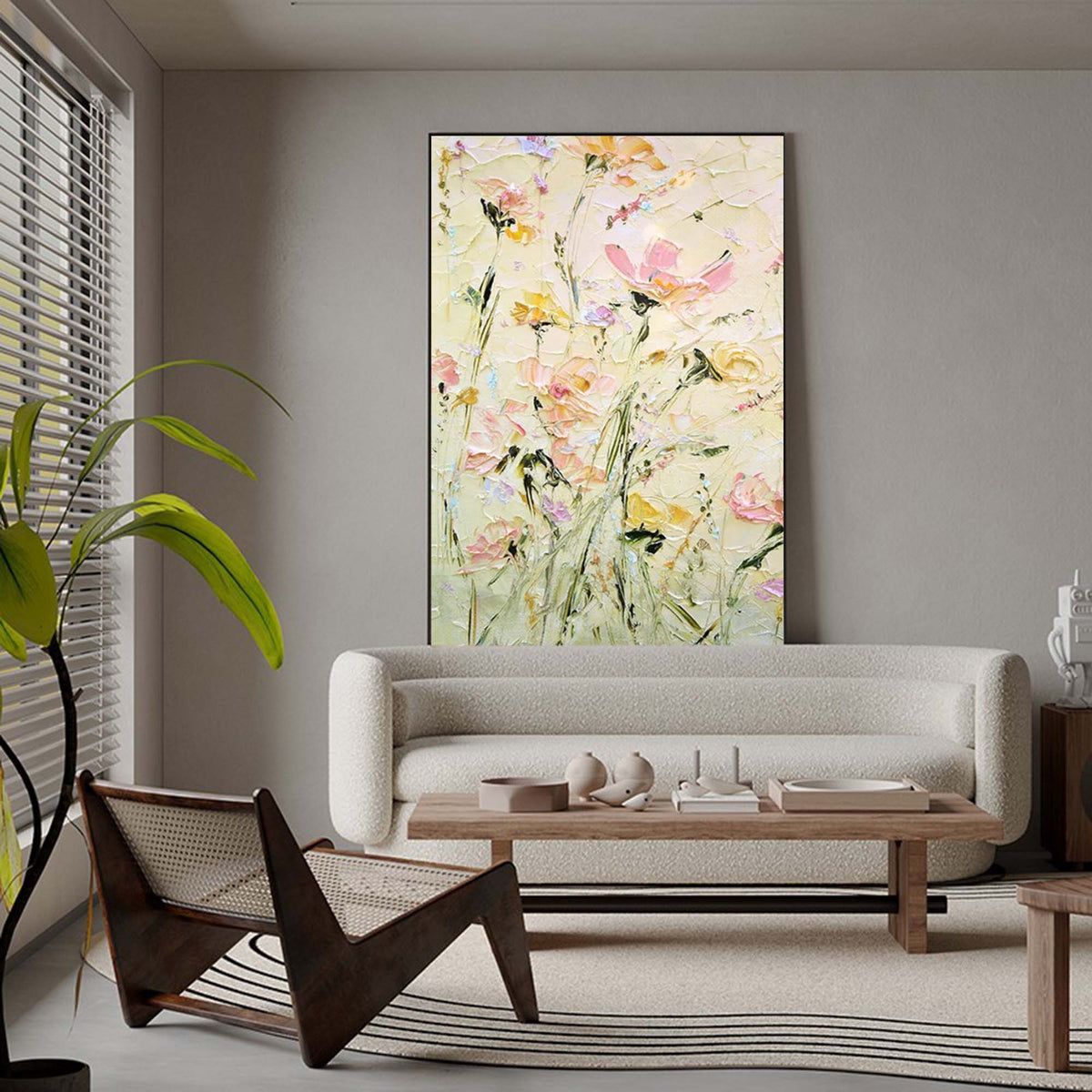 Wall Art Colorful Floral Elegant Serene
