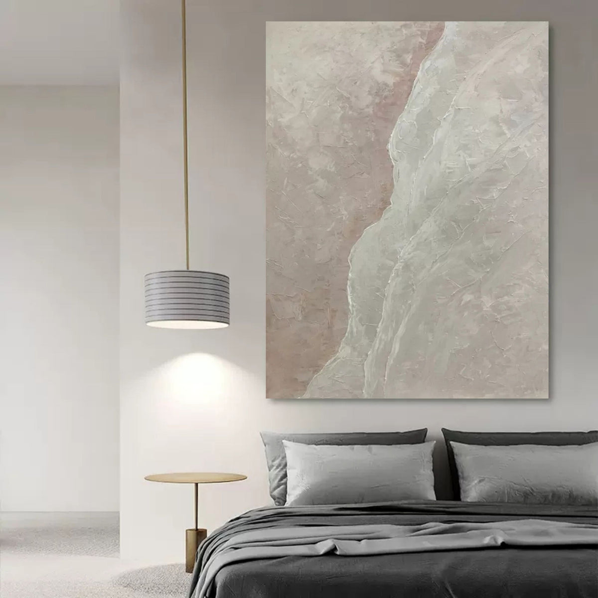 Soft Textured Landscape Wall Art Wabi Sabi Decor