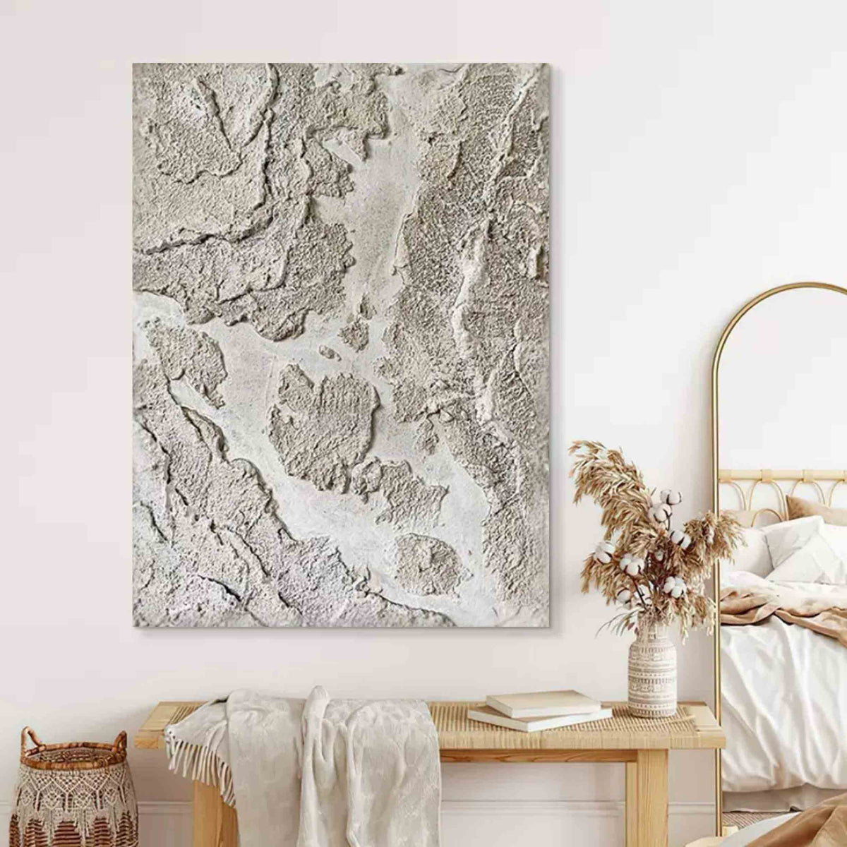 Wall Art Abstract Earthscape Natural Wabi-Sabi Linen