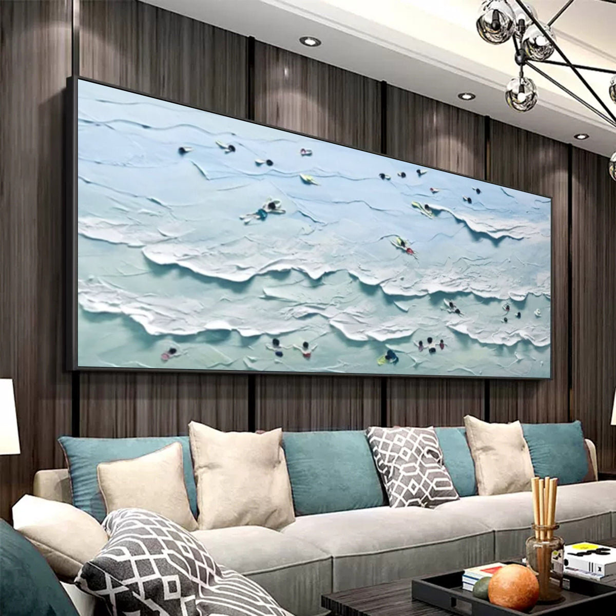 Wall Art Wave Abstract Playful Energetic