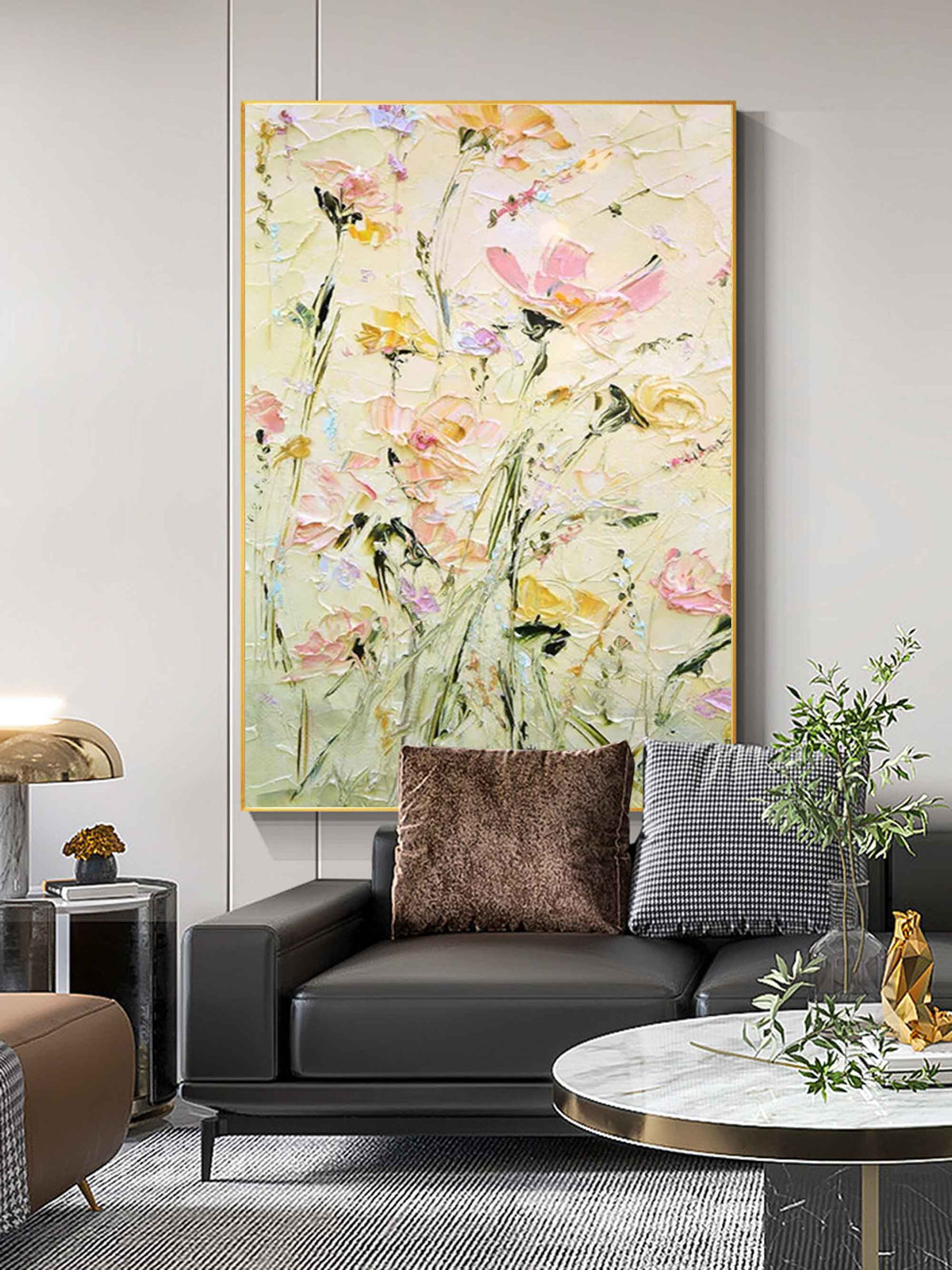 Wall Art Colorful Floral Elegant Serene