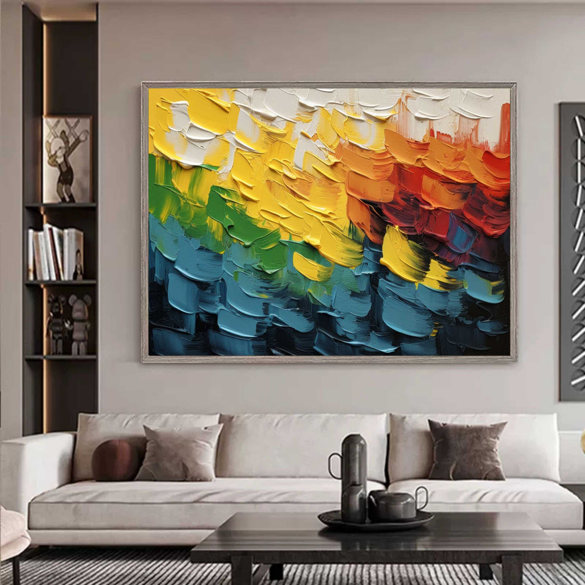 Wall Art Colorful Abstract Vibrant Playful