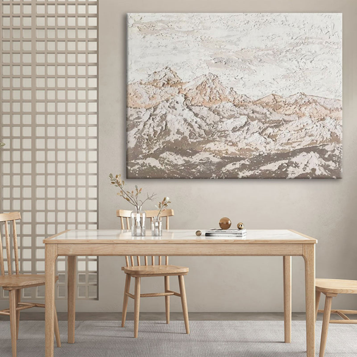 Wall Art Neutral Mountain Landscape