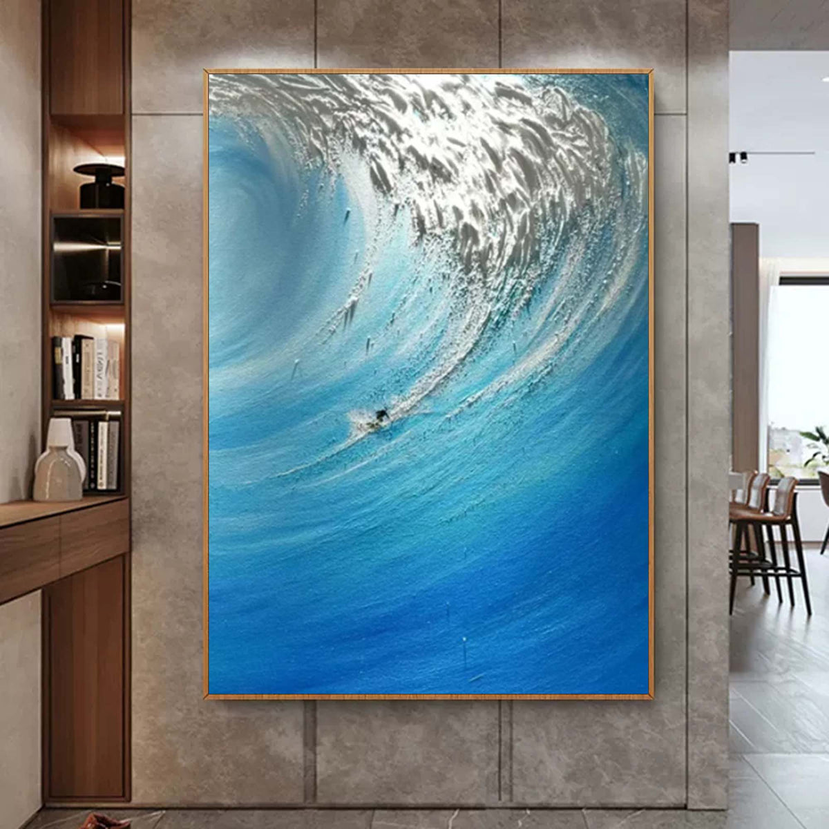 Wall Art Colorful Wave Abstract Swirling