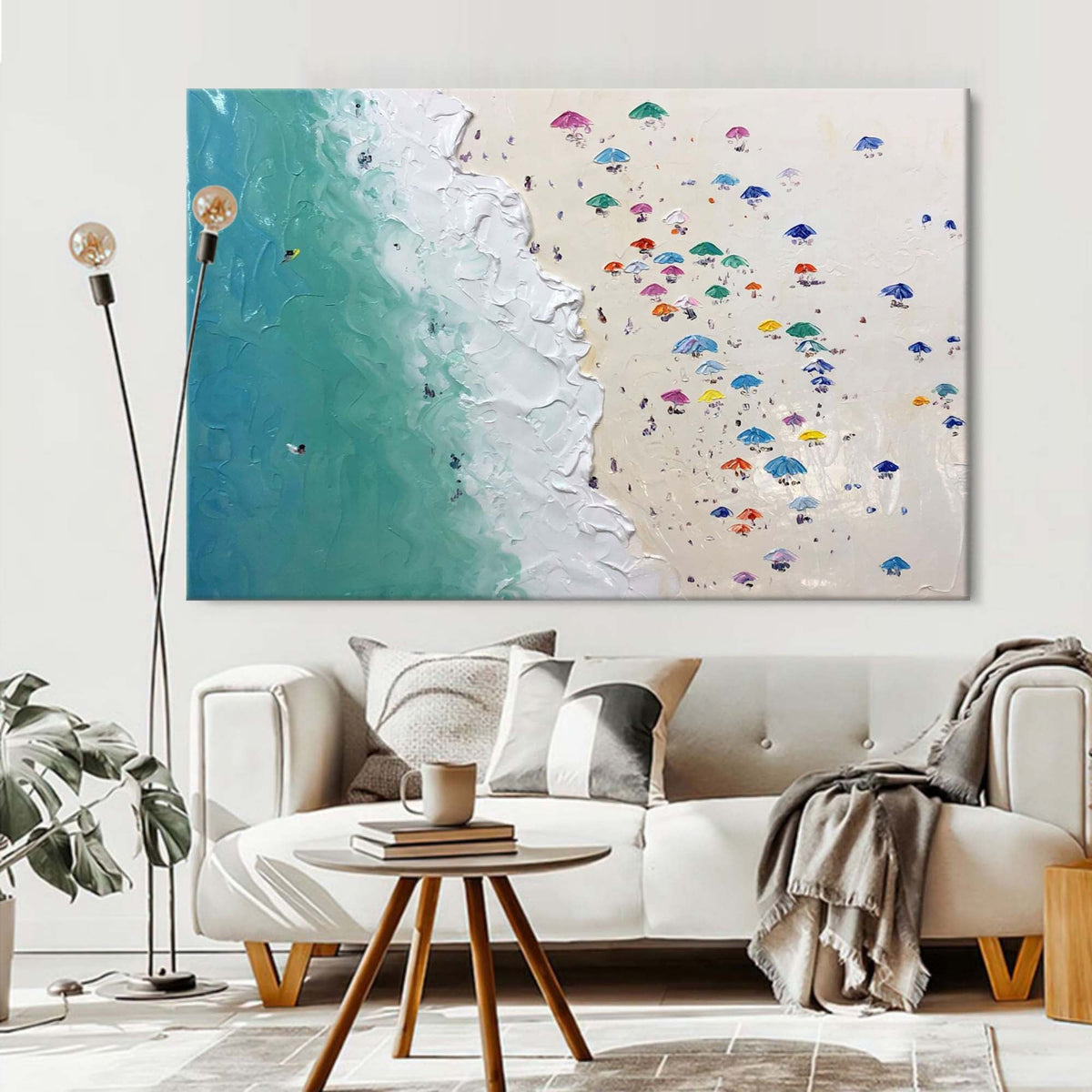 Wall Art Plaster Organic Coastal Playful
