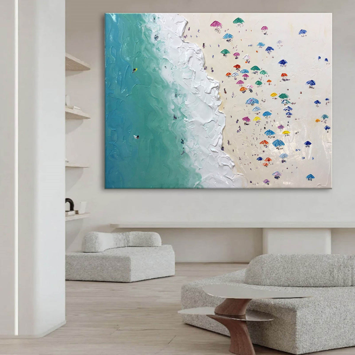 Wall Art Plaster Organic Coastal Playful
