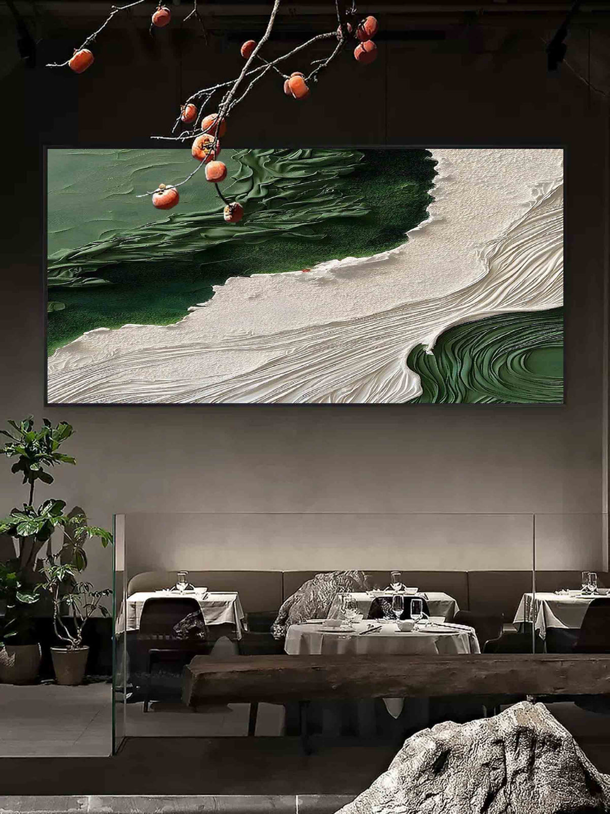 Wall Art Plaster Wave Abstract Modern