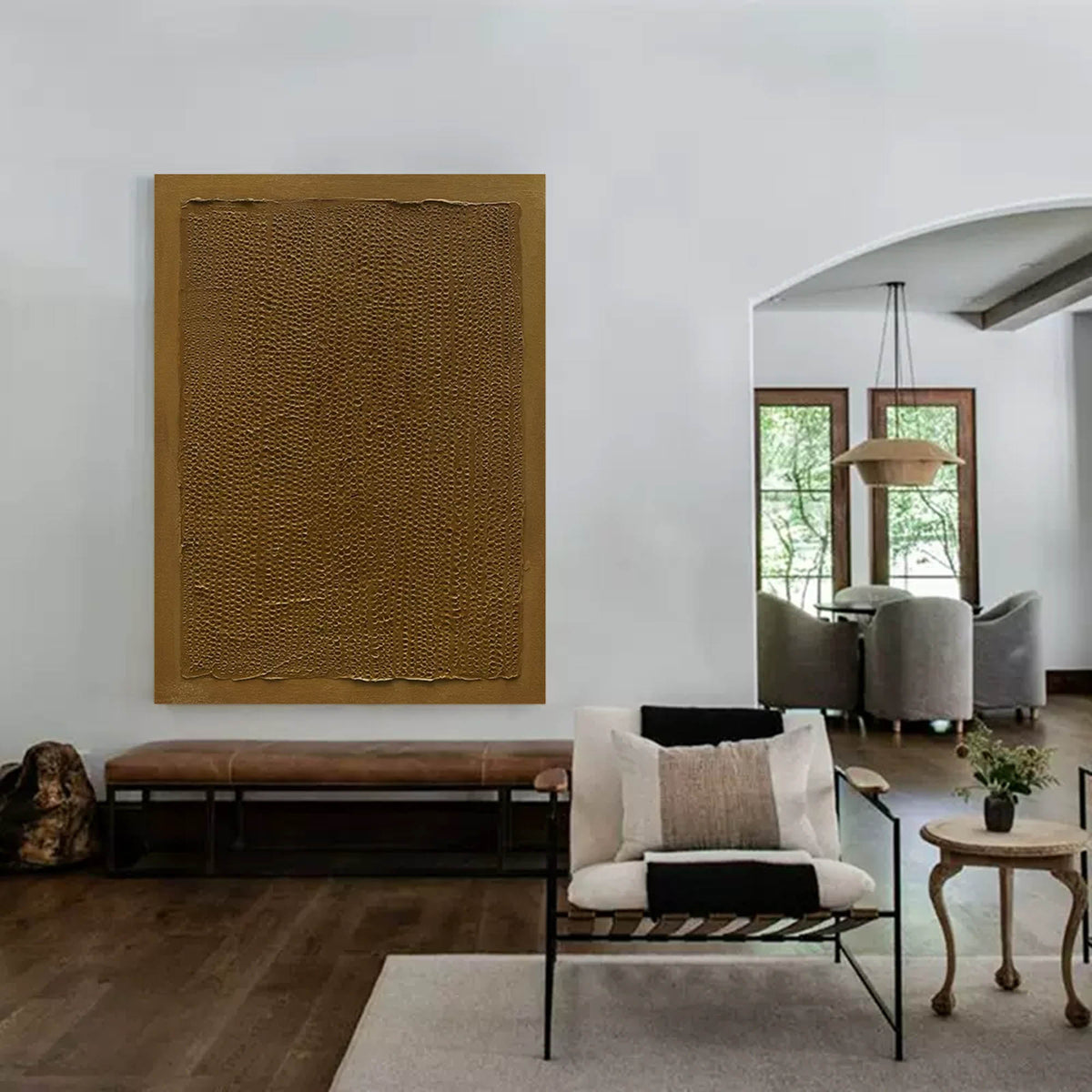 Wall Art Monochromatic Geometry Wabi-Sabi Subtle