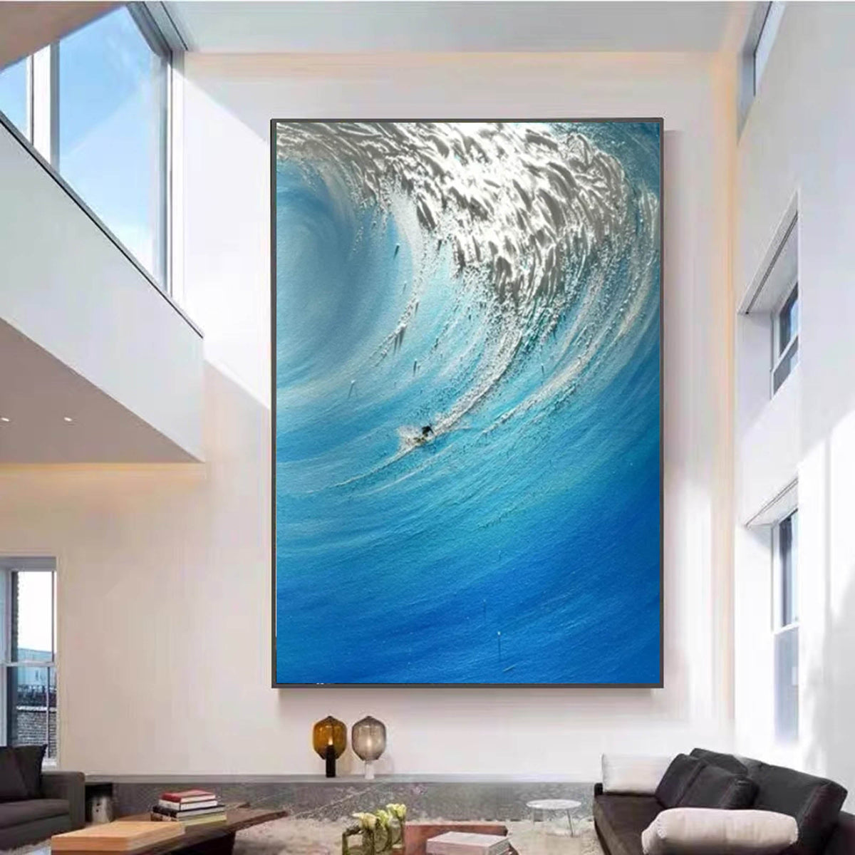 Wall Art Colorful Wave Abstract Swirling