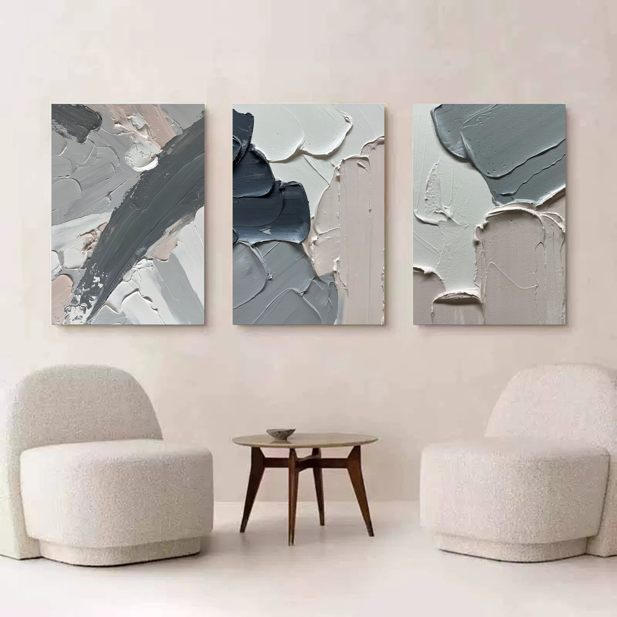 Wall Art Abstract Minimalist Impasto Elegant