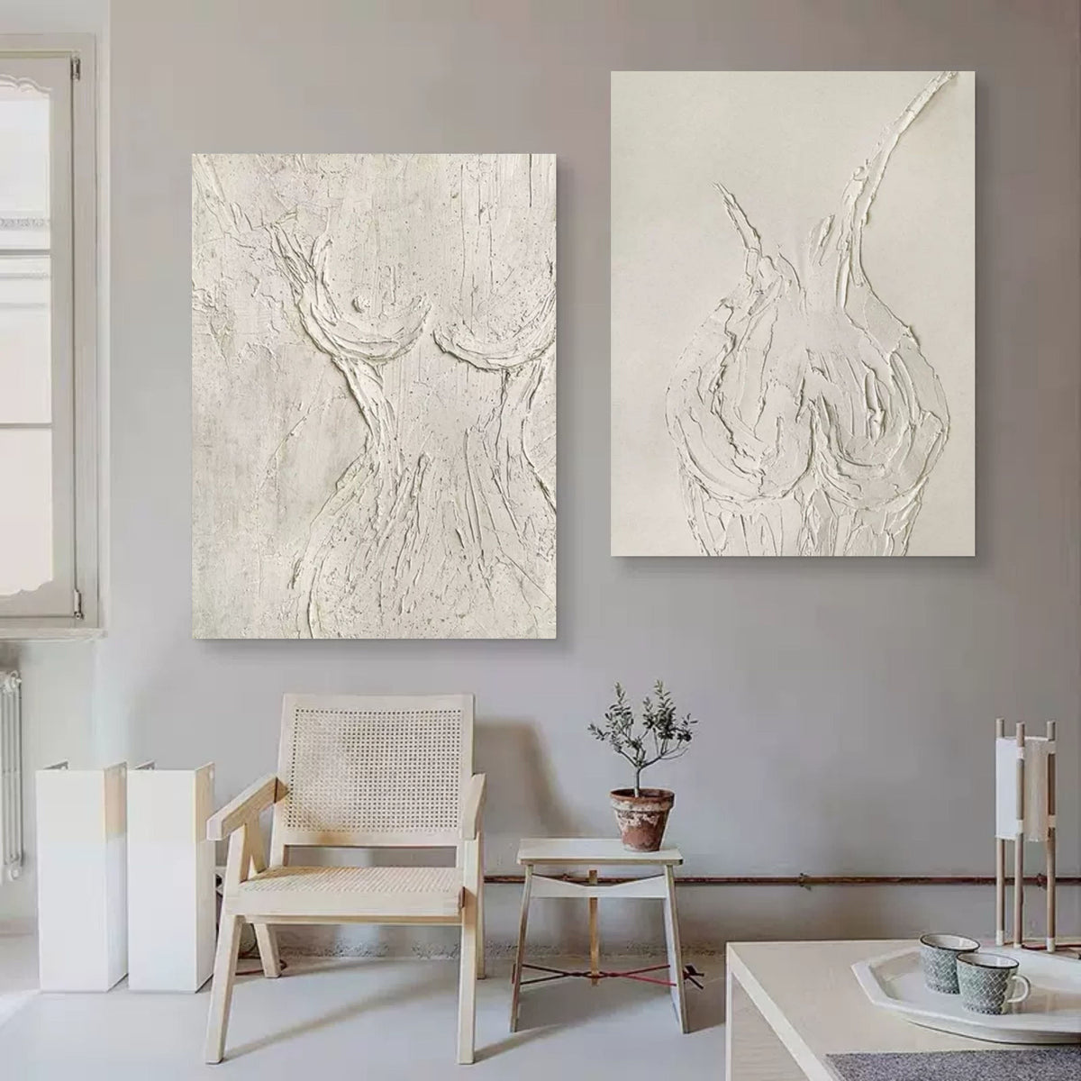 Wall Art Abstract Relief Serene Modern