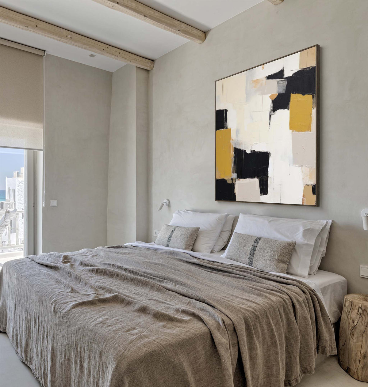 Wall Art Irregular Abstract Warm Neutral