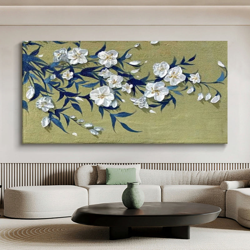 Wall Art Elegant Floral Oriental Relief Modern