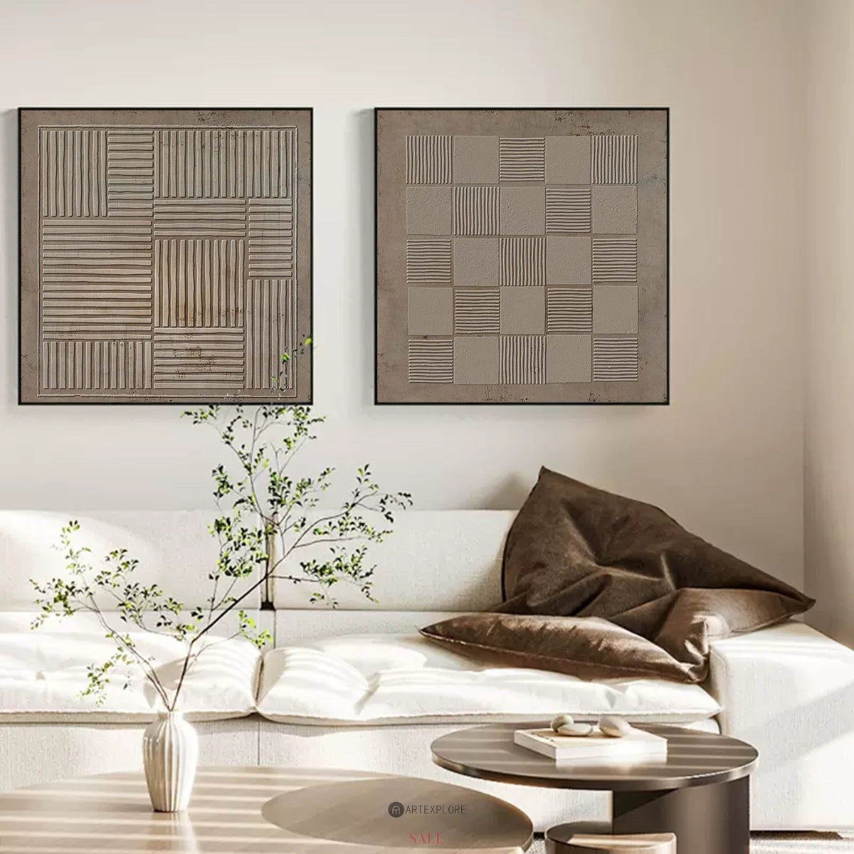 Set of 2 Abstract Art