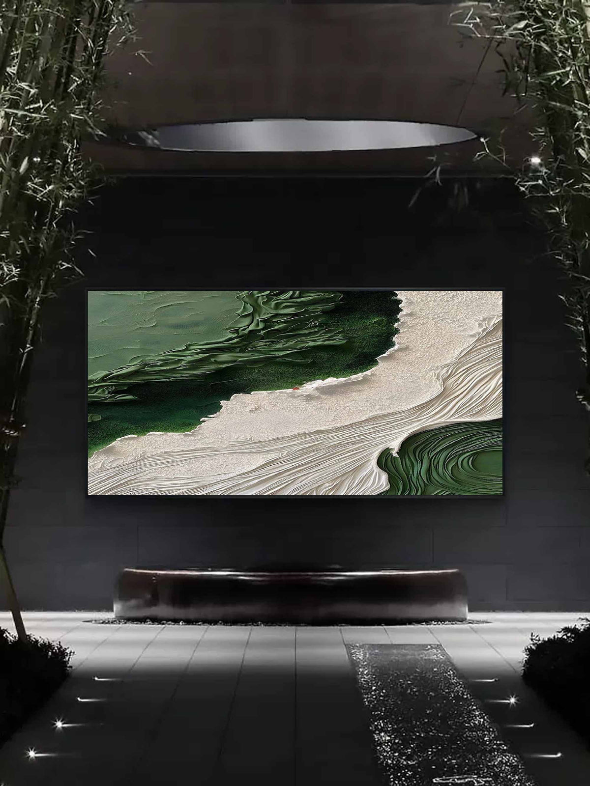 Wall Art Plaster Wave Abstract Modern