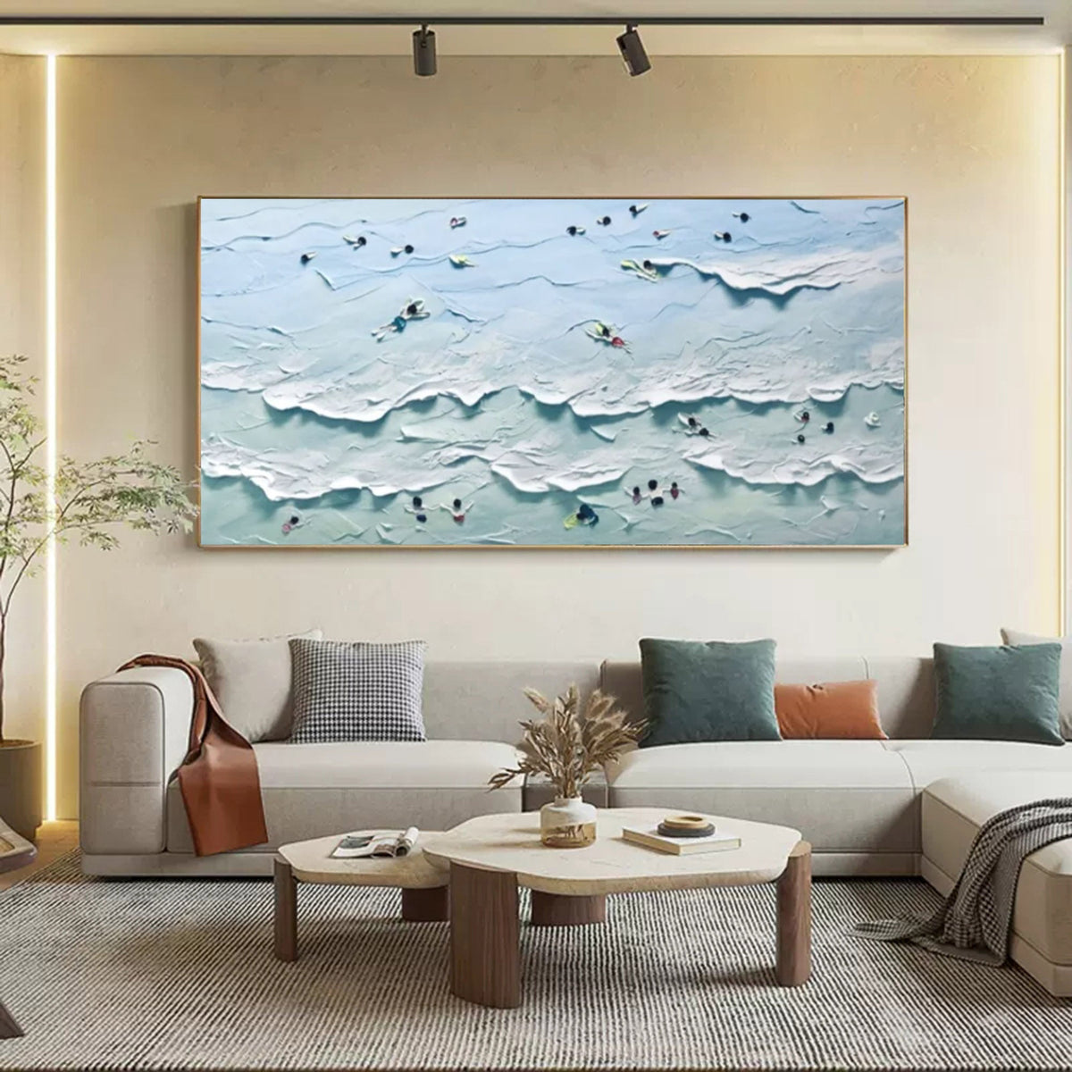 Wall Art Wave Abstract Playful Energetic