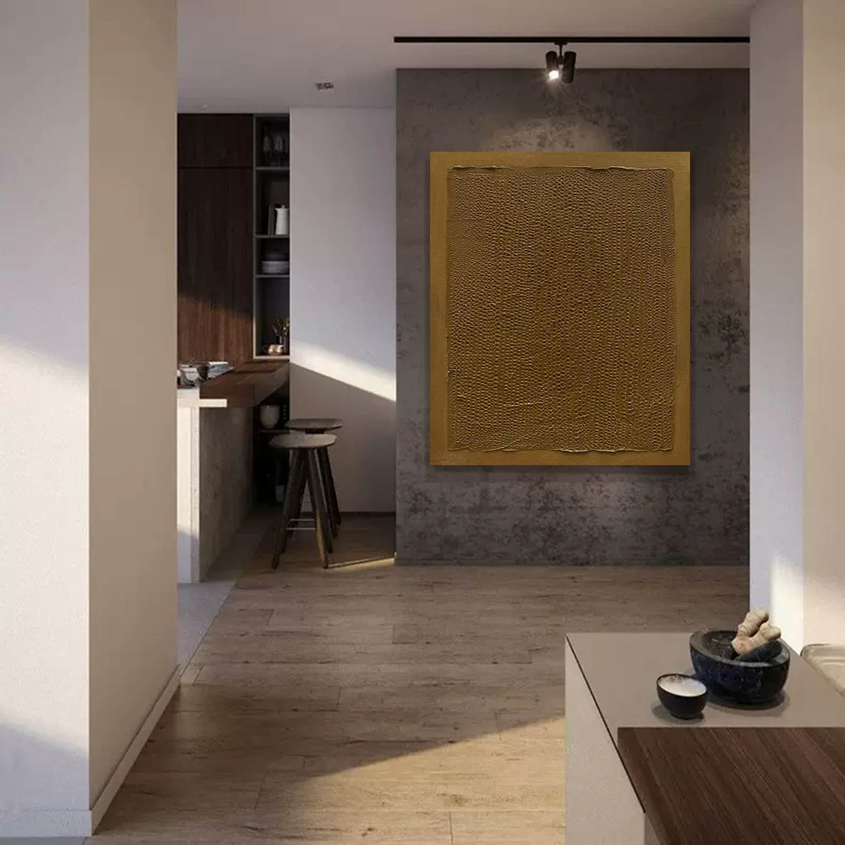 Wall Art Monochromatic Geometry Wabi-Sabi Subtle