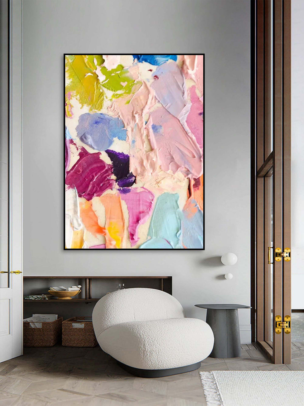 Colorful Vibrant Impasto Color Block Painting