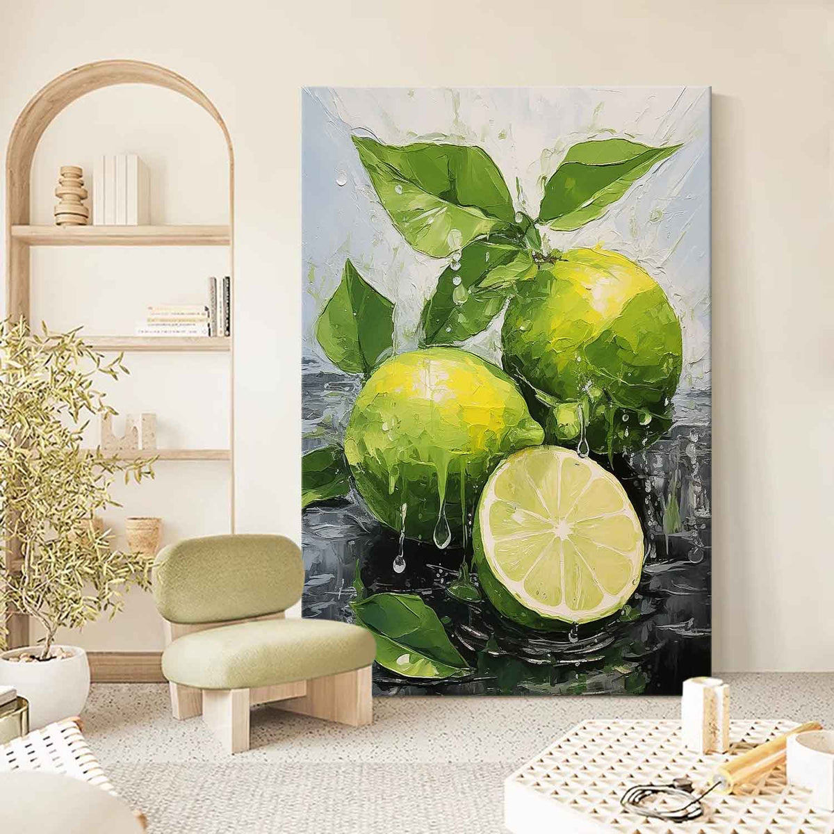 Textured Impressionist Citrus Canvas Art