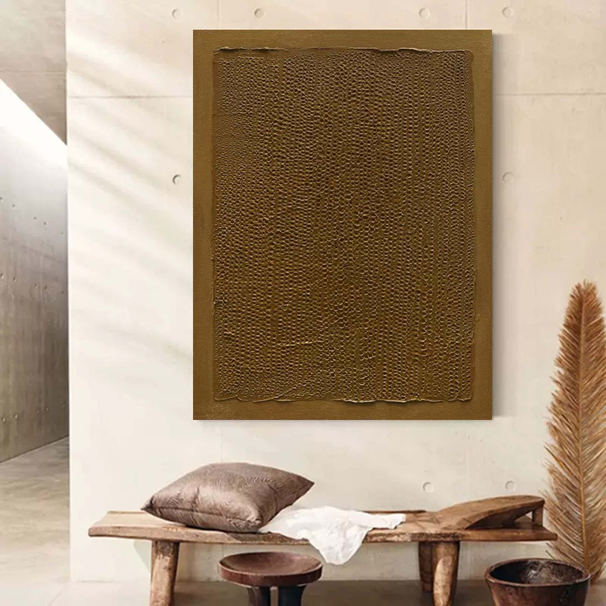 Wall Art Monochromatic Geometry Wabi-Sabi Subtle