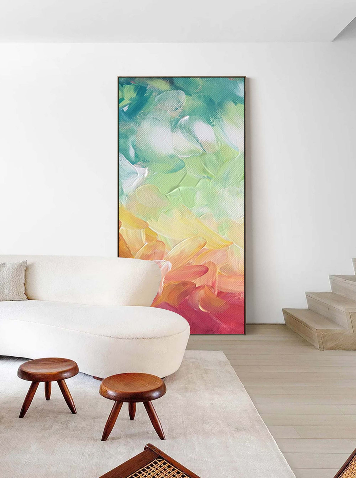 Rainbow Gradient Canvas Wall Art