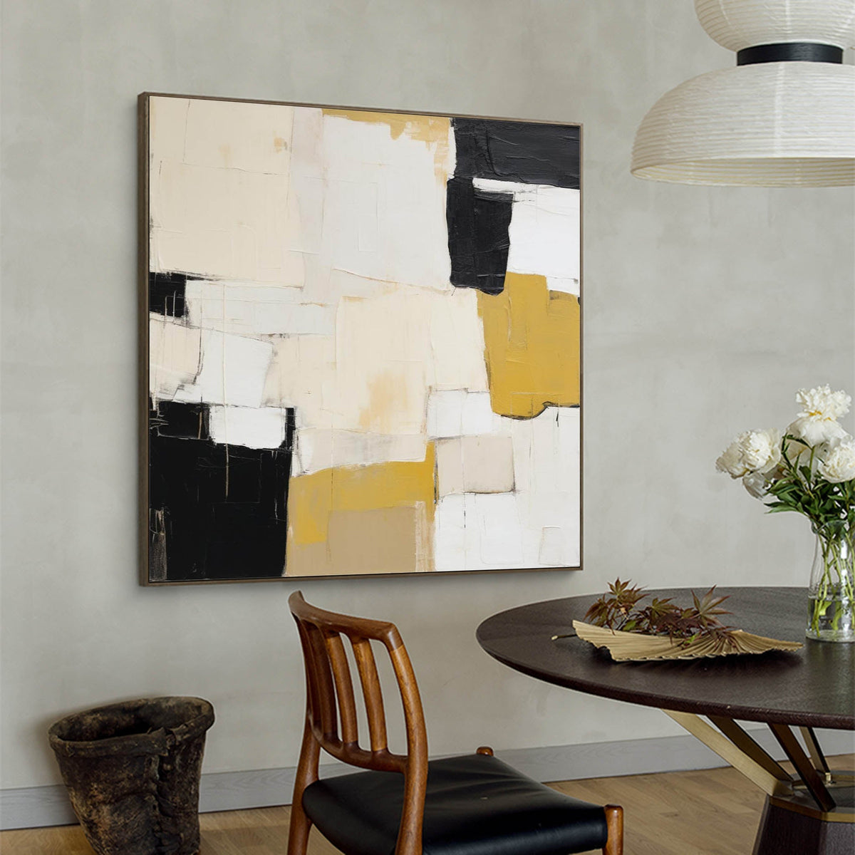 Wall Art Minimalist Geometric Block Abstract