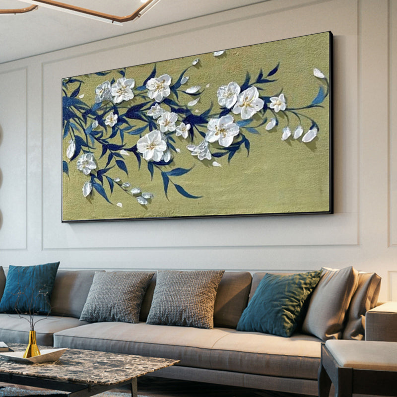 Wall Art Elegant Floral Oriental Relief Modern