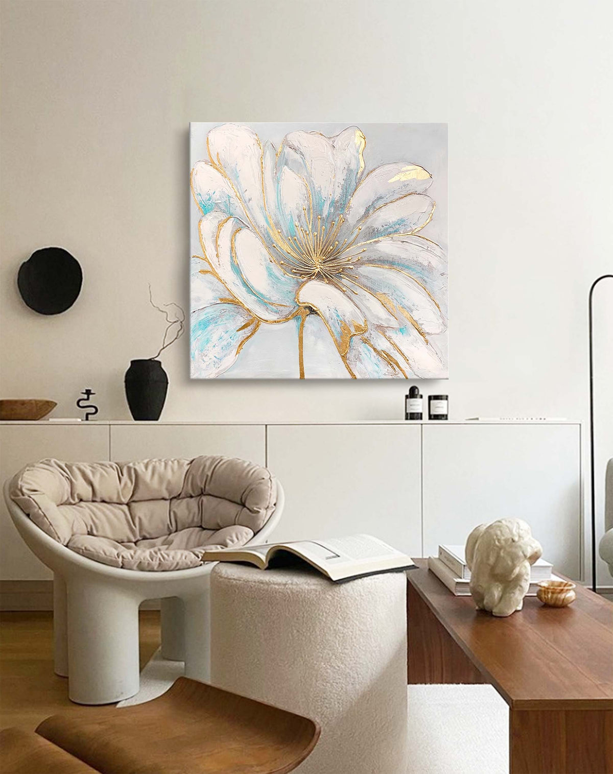 Wall Art Flower Modern Elegant Abstract