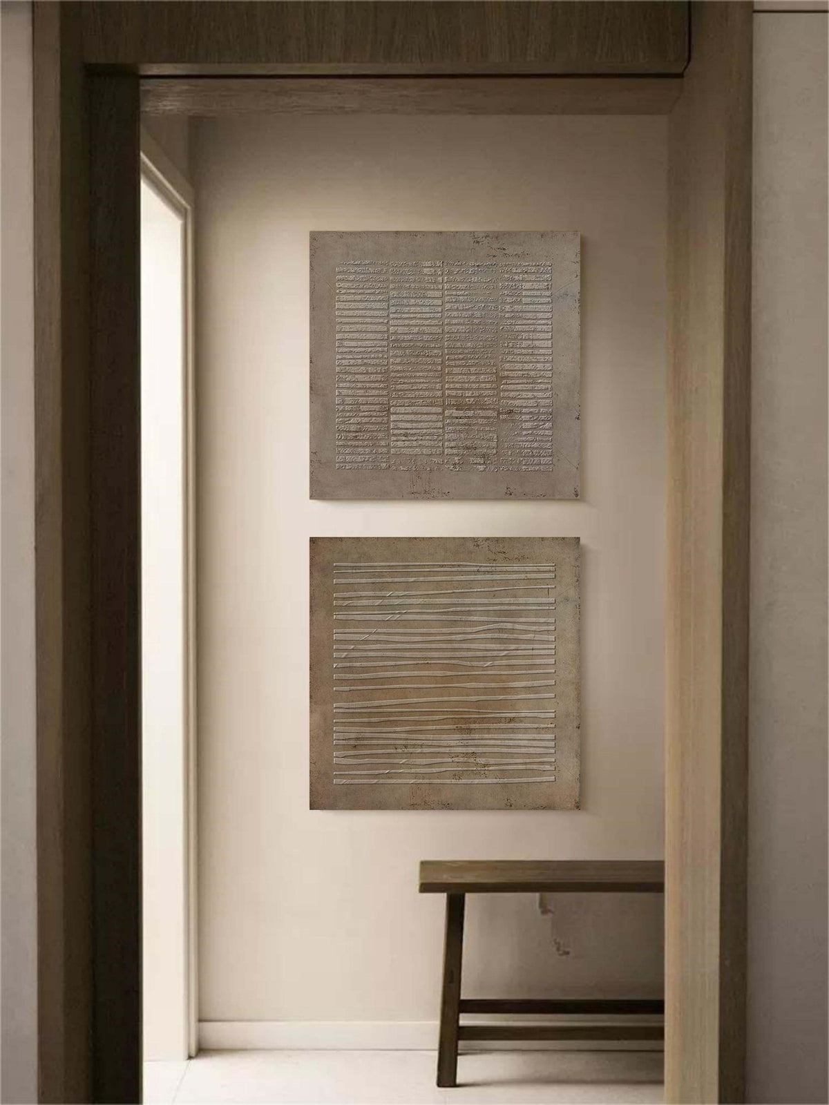Wall Art Abstract Wabi-Sabi Neutral Modern