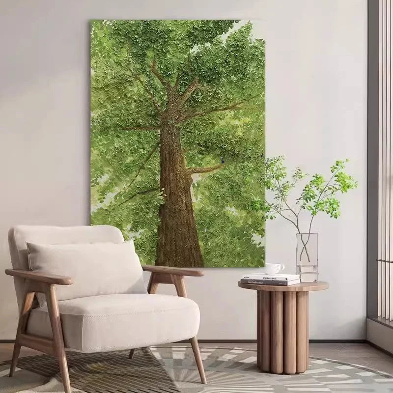 Majestic Oak Tree from Below Painting