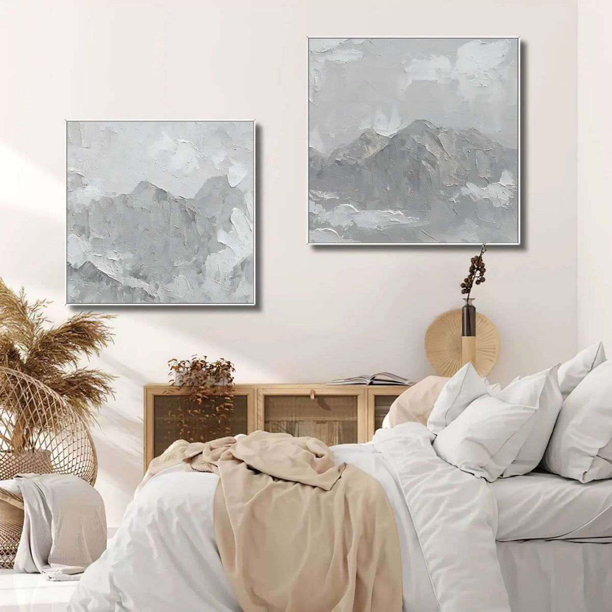 Wall Art Landscape Brown Serene Neutral