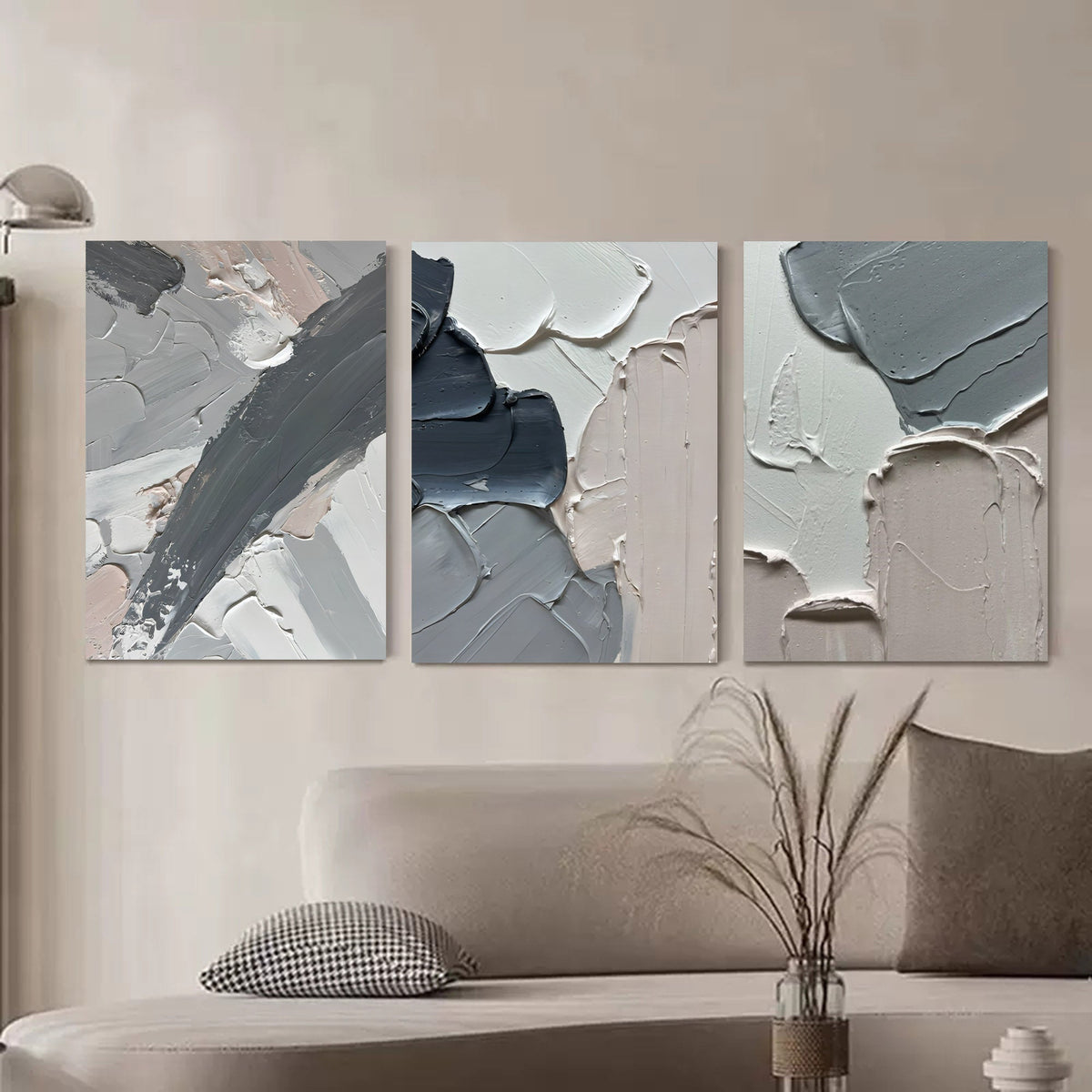 Wall Art Abstract Minimalist Impasto Elegant