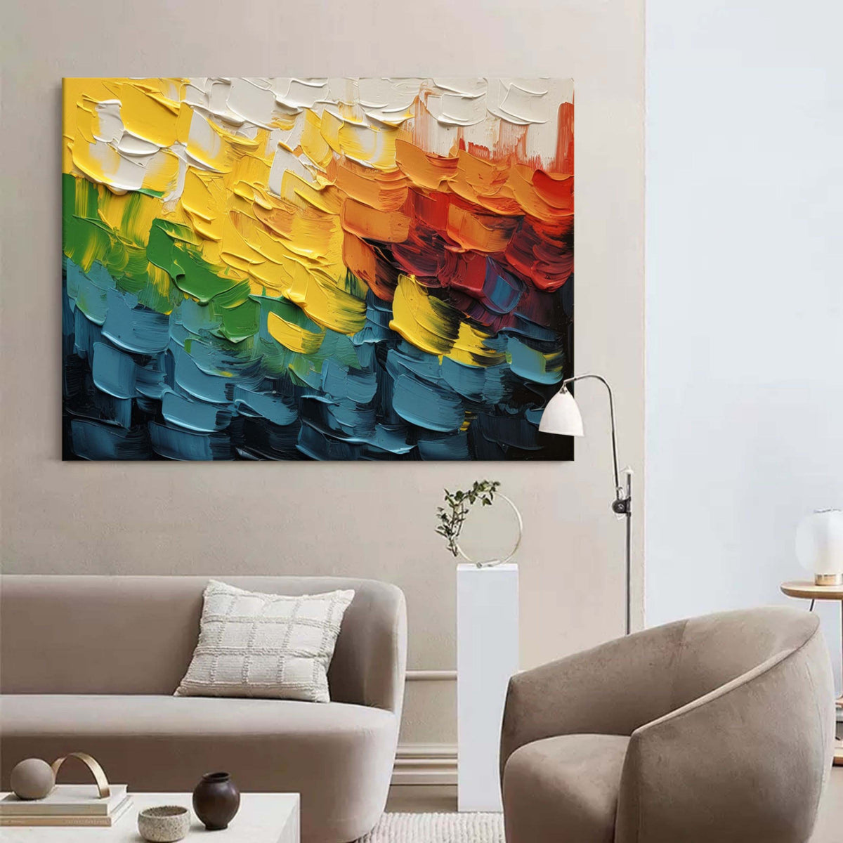 Wall Art Colorful Abstract Vibrant Playful