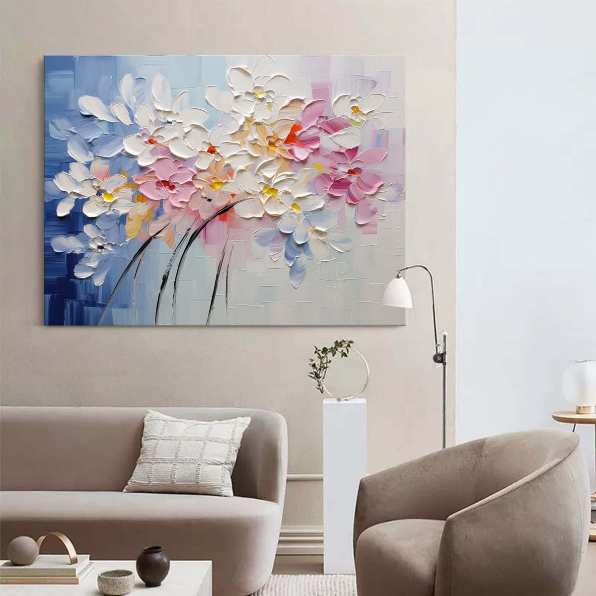 Wall Art Colorful Floral Artistic