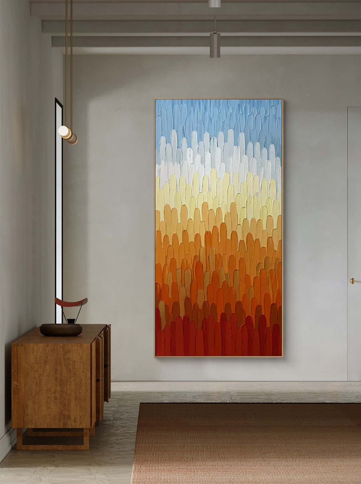 Vertical Gradient Impasto Oil Painting