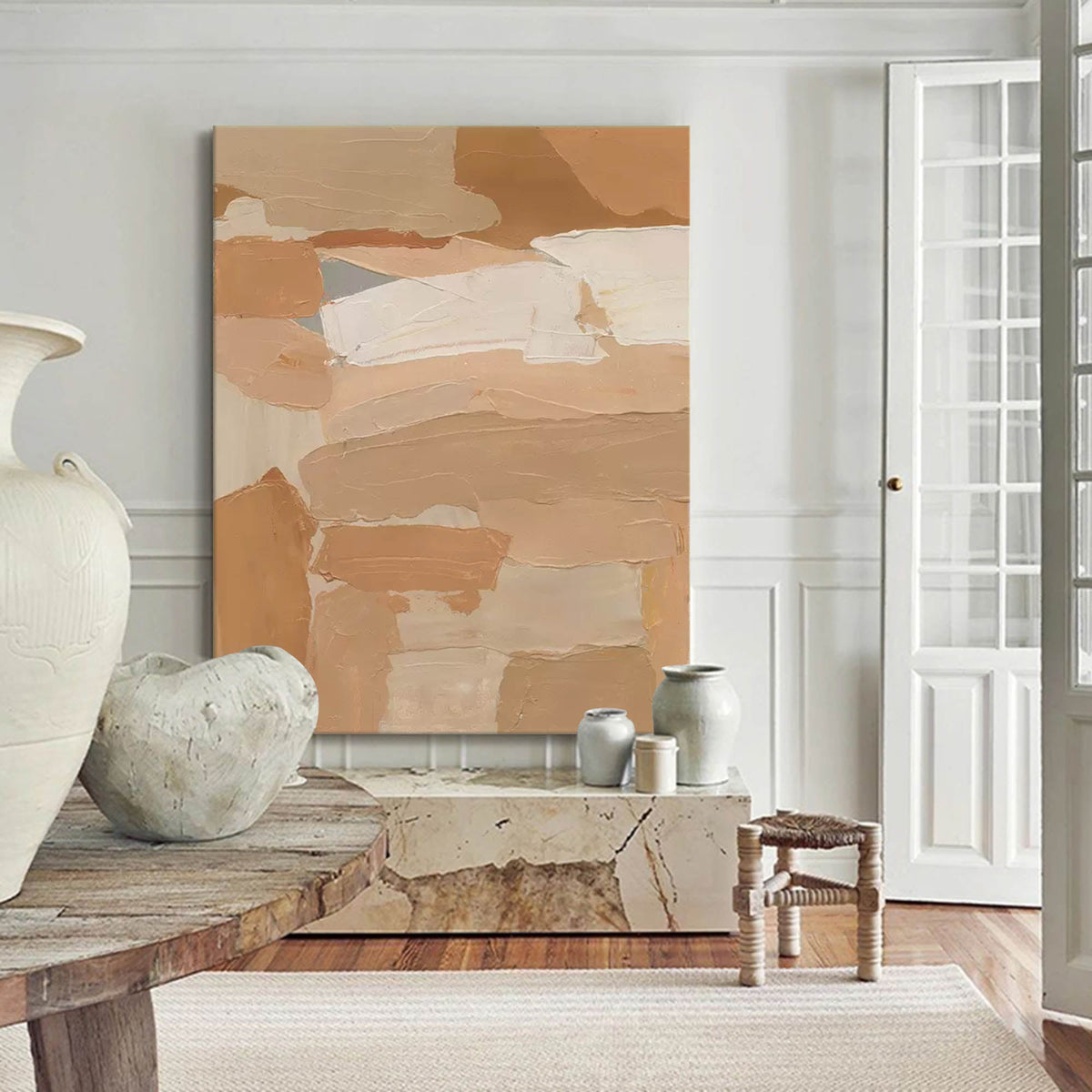 Wall Art Abstract Elegant Neutral Serene